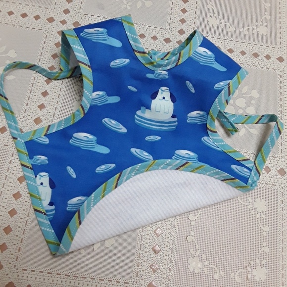 Boy Baby bib reversible - Picture 2 of 3